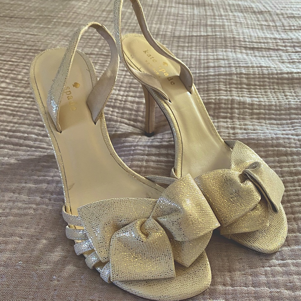 Kate Spade Gold Heels
